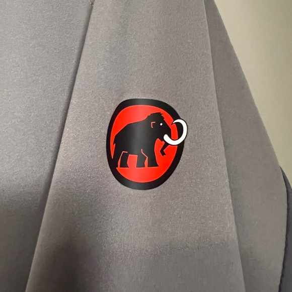 Mammut Mens M Lightweight Packable Lemah Hoodie Hiking Trail Rain Jacket Gray - Picture 5 of 12